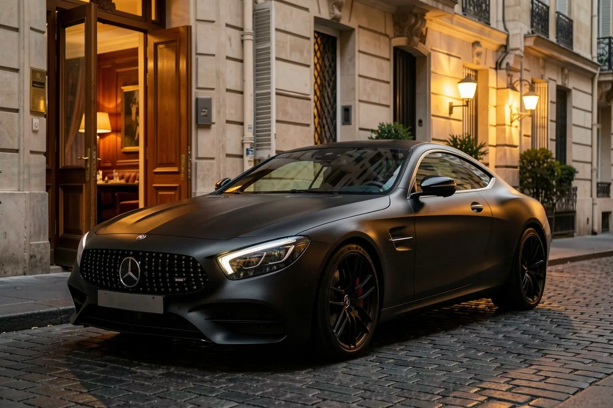 Supercar d'exception présentée dans la cour privée de Lanor Hall à Paris