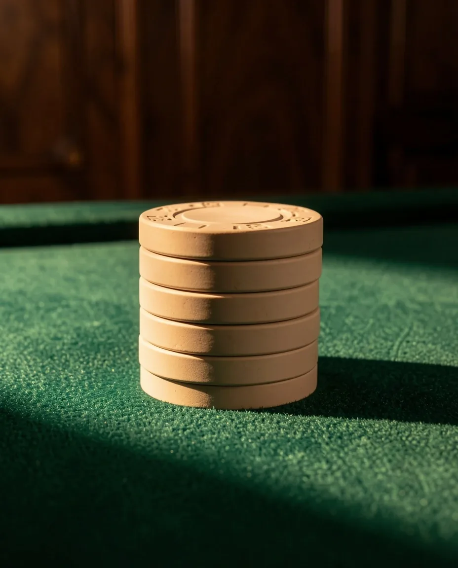 Ambiance feutrée d'une table de poker au salon Lanor Hall