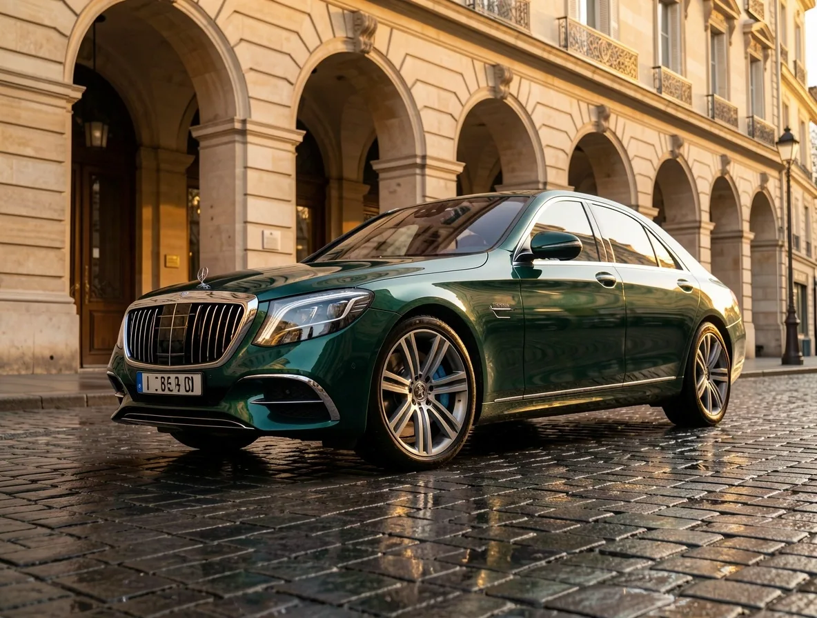 Supercar de prestige stationnée à Paris